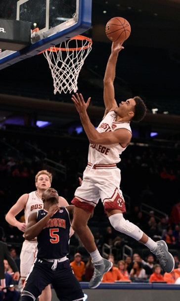 Popovic's tip-in gives Boston College 72-71 win over Auburn (Dec 12, 2016)
